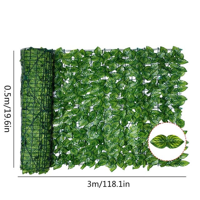 Artificial Leaf Garden Fence Screening Roll UV Fade Protected Privacy